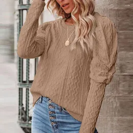 Suéter Feminino Monbeeph O-Neck Outono Inverno Feminino Pulôver Suéter Moda Tricô Solto Jumper Casual Hight Street Senhoras