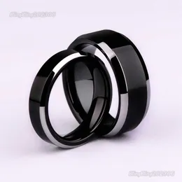 Band Rings Simple Smooth Black/3colors Ring For Men Fedi nuziali da donna AA230323