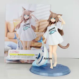 Action Toy Figures 25cm My Cat Is Lovely Girl Anime Figure Soybean Action Figure Collectible Model Doll Toy