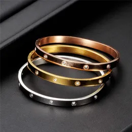 Bangle Letapi модные браслеты для женщин любовника из нержавеющей стали браслеты из хрустального золота украшения 230710