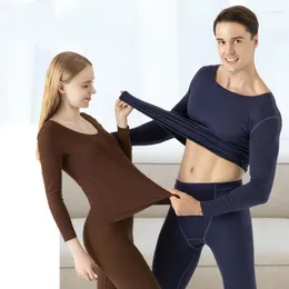 Cuscino Intimo da donna in pile bifacciale invernale Set di vestiti e pantaloni autunnali termostatici Abito da coppia da uomo