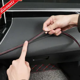 Nytt 200 cm Pu läder Bil Style Lister Trim Universal gör-det-själv flexibla interiörremsor Bildekoration Fläta Strip Dashboard-dekal