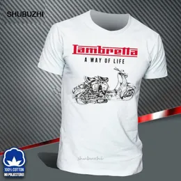 Suéteres camiseta uomo lambretta innocenti 50 125 150 vintage itália estilo scooter algodão camiseta masculina verão moda camiseta tamanho euro