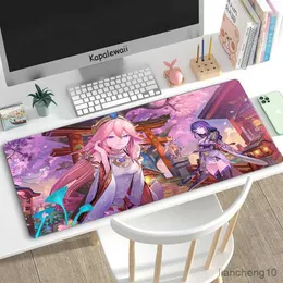 Tapis de souris poignet grand tapis de souris Anime tapis de souris grand clavier de jeu tapis de souris pour ordinateur portable vitesse tapis de bureau étanche XXL R230710