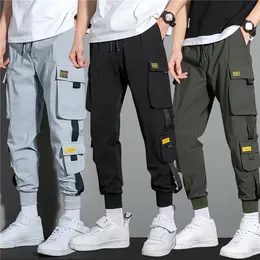 Raincoats 2023 Spring Summer Jogger Men Tactical Sportswear Boys Harem Cargo Pants Jogging Trousers Male Tracksuits Plus Size 3xl Autumn