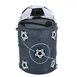 Storage Baskets Football Modeling Collapsible Laundry Basket Barrels Barrel Polyester Cloth Toy Store