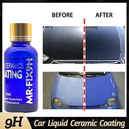 New MR FIT 9H CAR CAR LIQUID CERAMIC COAT CAR POSINOPANTI-SCRATCHオートバイペイントケアディテールガラスコートクイックコートポリマーディテール保護