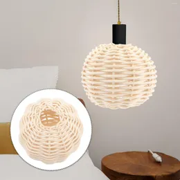 Lampy wiszące 2 szt. Osłona ochronna Japandi Decor klosz lampy DIY dostawa żyrandol dekoracyjne abażury rattanowe delikatne osłony światła