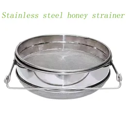 Other Pet Supplies Reusable Mesh DoubleLayer Honey Strainer Stainless Steel Screen Bilayer Filters Beekeeping Equipment Straining Tool 230707