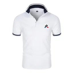 Мужская Polos Fashion Simple Style Men's Polo рубашка летняя повседневная лацка