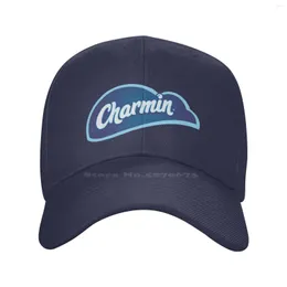 Ball Kepsar Charmin Logotyp Print Grafisk Casual Denim Keps Stickad Hatt Baseball