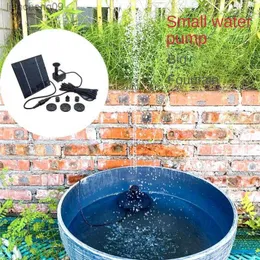 1.4W Mini pompa a fontana solare Kit pannello di alimentazione Pannello solare Pompa acqua per piscina da giardino Fontana da bagno per uccelli da interno L230620