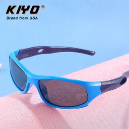 Солнцезащитные очки Kiyo Brand Kids Полигональные поляризованные солнцезащитные очки модные солнцезащитные очки высококачественные спортивные очки UV400 816 230710