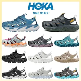 Hoka One Hopara Sandals 디자이너 남성 Beach Hokas Slipper 남성과 여성을위한 흰색 블루 브라운 해군 여름 슬라이드