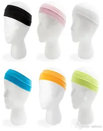 Banda para el cabello elástica de color caramelo Bandas para la cabeza de algodón Yoga adelgazante hombres mujeres deporte al aire libre sweatband1300774