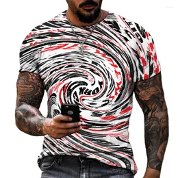 Męskie T-shirty 2023 letnie produkty Starry Sky Swirl T-shirt wokół szyi HD drukowanie Lay Casual markowa odzież ponadgabarytowych S-5XL