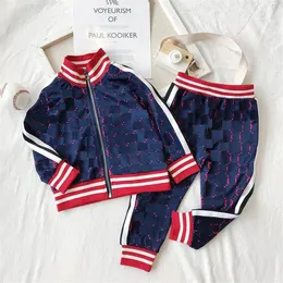 Roupas de bebê para crianças terno esportivo primavera outono conjunto Vetement Garcon jaqueta de bebê calças roupas de criança para 284j