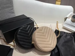 7A Kalite Tasarımcı Çantalar Orijinal Deri Omuz Yuvarlak Debriyaj Mens Çanta Çanta Havyolu Pochette Crossbody Çanta Kadın Çanta Tote Lüks Erkekler Cüzdan Kart Cepleri