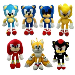 Yeni 2023 Peluş Bebekler 30cm Supersonic Peluş Oyuncak Sonic Mouse Sonic Hedgehog Özel Stilleri