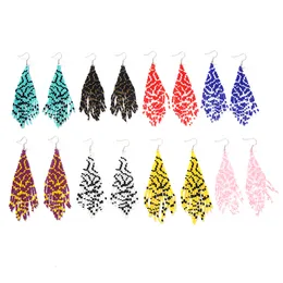 Stud Rice bead earrings Hand woven fashion Leopard print personality Beading Simplicity Bohemia alloy ma am Fringed 230710