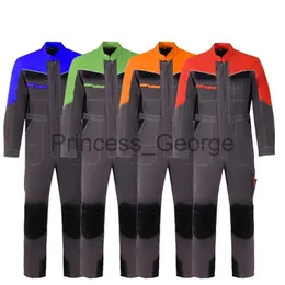 Anderen Kleding Heren werkkleding overall zomer ademende werkoveralls met lange mouwen duurzame fabrieksarbeider jumpsuits autoreparatie-uniformen x0711