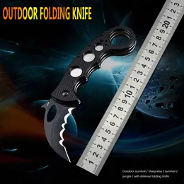 D2 Steel G10 Handle Folding Karambit Claw Knife Csgo Outdoor Camping Hunting Survival Tactical Defense Pocket Knife Edc Tools