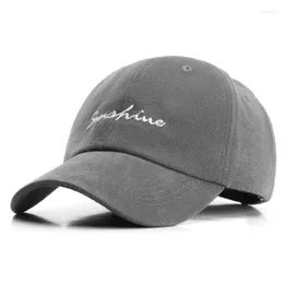 Ball Caps Women's Baseball Cap Snowflake Cotton Letter Embroidered Trendy Men's Sports Sunshade Female Student Couple