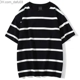 T-shirty męskie Mew T-shirt męski Color Block Print 3 kolory opcjonalne koszulki Simple High Street Basic All Match Cargo Tops Mens Streetwear Z230711