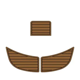 2002 Baja 302 Badeplattform Trittmatte Boot EVA Kunstschaum Teak Deck Bodenbelag Pad Rückseite selbstklebende SeaDek Gatorstep Style Pads