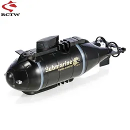 Electric RC Boats Updated Version Happycow 777 216 Mini RC Submarine Speed Boat Remote Control Drone Pigboat Simulation Model Gift Toy Kids 230710