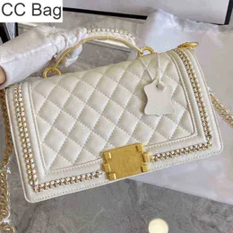 CC Bag Shopping Bags 2022ss Luxury Designer Handbag Ladies Classic Flap Solid Color Rib Premium Brand Large Capacity Cosmetic Coin Purse Sho L1UL