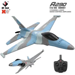 전기 RC 항공기 WLTOYS A290 6 3CH RC 비행기 2 4G 원격 제어 고정 날개 드론 A200 Airctaft 착륙 글라이더 평면 모델 거품 장난감 소년 L230710