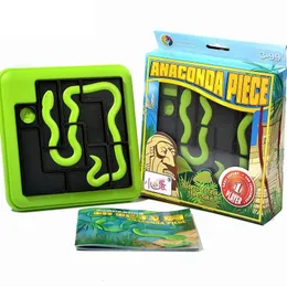 Intelligentiespeelgoed Kinderspeelgoed Anaconda Puzzelstukjes Pad bouwen Reizen Bordspel Een voorschoolse puzzel in reisvriendelijke koffer voor kinderen vanaf 4 jaar 230710