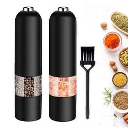 Mills Automatic Salt Pepper Grinder Electric Spice Mill Grinder Seasoning Adjustable Coarseness Kitchen Tools Grinding For Cooking BBQ 230710