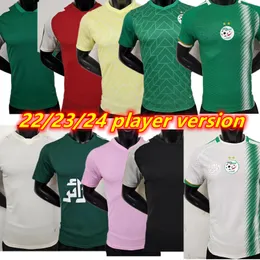 2023 Algeriet spelarversion MAHREZ fotbollströjor Fans maillot algerie 23 24 ATAL FEGHOULI SLIMANI BRAHIMI Hemma borta BENNACER barn Fotbollsdräkt