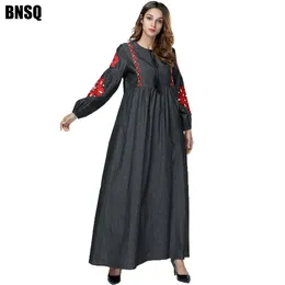 Ethnic Clothing BNSQ Dubai Abaya For Women Hijab Evening Dress Arabic Caftan Morocain Kaftan Djelaba Femme Muslim Islamic293t