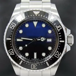 QC تحقق من الفاخرة 3135 الحركة التلقائية 116660 BLSO James Cameron Black Blue Box Papers Mint Sapphire Men's Watches Watches