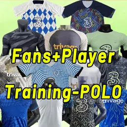 23 24 CFC Jerseys de fútbol PULISIC Mount Havertz Ziyech 2023 2024 Conjunto de camisetas de fútbol WERNER HUDSON KANTE Uniforme Mendy T. SILVA Fans Player Versión Entrenamiento POLO