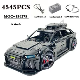 Blocos 2023 MOC 150275 Build RS6 Racing 42143 Modelo de carro aprimorado 4545PCS Brinquedos para adultos de construção montada DIY Presentes de aniversário 230710