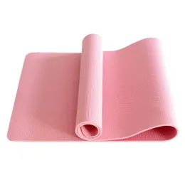 Tapete de ioga extra grosso 24 x 68 x 0,31 espessura 31 polegadas com reforço de exercício antiderrapante de alta densidade rosa