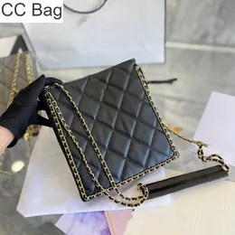 10A CC Bag Luxury Leather Women's Tote Bag Fashion Gold Lychee Double Chain Totes Shopping Bag High Quality One Shoulder Crossbody Handbags messenger