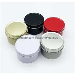 Storage Boxes Bins Candle Tin 5Oz Containers Metal Case For Dry Lip Balm Spices Cam Party Favors Drop Delivery Home Garden Houseke Dhpci