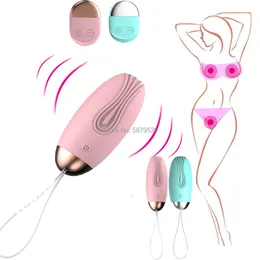 Ovos/balas Simulador de clitóris USB à prova d'água Sem fio Vibração Pulando Sex Egg Controle remoto Bullet Vibrador Brinquedo sexual feminino 10 velocidades 230710