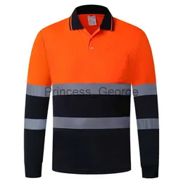 Andra kläder reflekterande t -shirt män hög synlighet reflekterande säkerhet skjorta hi vis arbetskläder kläder arbetsbutik skjorta män mekaniker x0711