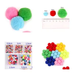 Craft Tools 100% Felt Balls Round Pom Poms For Diy Mixed Colors 1.5Cm 2Cm 2.5Cm 3Cm Y0816 Drop Delivery Home Garden Arts Crafts Dh2Vx