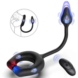 Cockrings Magnetico Maschio Pene Cock Rings Vibratore Giocattolo Del Sesso Anale Per Gli Uomini Ritardare L'eiaculazione Cockring Massaggiatore Della Prostata Coppie Anello Vibratori 230710