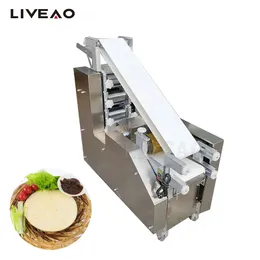 Pressa a rulli per la laminazione della base della pizza in acciaio inossidabile con spianatrice tonda per pasta di pane elettrica