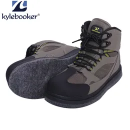 Water Shoes Felt Sole Fishing Wading Boot Breathable Upstream Shoes Anti-slip River Wading Waders Boots 230710