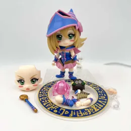 액션 장난감 인물 Yu-Gi-oh! 결투 애니메이션 피겨 다크 마술사 소녀 액션 피겨 팝업 퍼레이드 입상 모델 인형 장난감