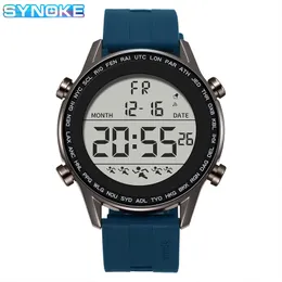 SYNOKE Grandi numeri facili da leggere Orologi fantastici 50M Water Resist LED Orologio elettronico ultrasottile Nuovo reloj hombre Dropshipping